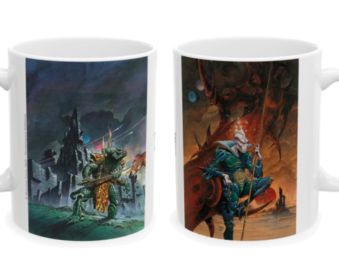 Caza Mug Tschai A droite et gauche Les deux faces du mug Tschaï A de Philippe Caza