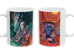 Caza Mug Tschai B droite et gauche Les deux faces du mug Tschaï B de Philippe Caza
