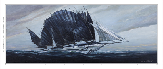 Vaisseau-Espadon Déroulé du mug L'Espadon de Didier Graffet